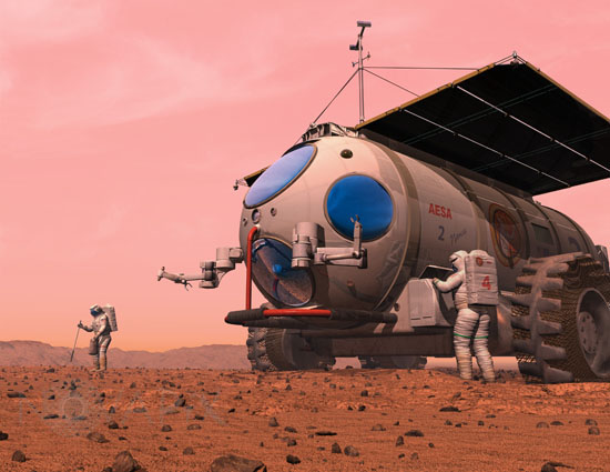 Exploration de Mars-Illustration