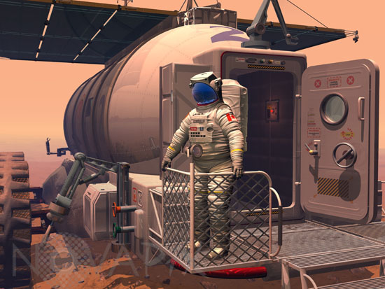 Exploration de Mars-Illustration
