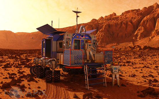 Exploration de Mars-Illustration