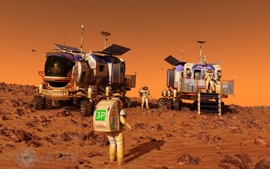 Exploration de Mars-Illustration