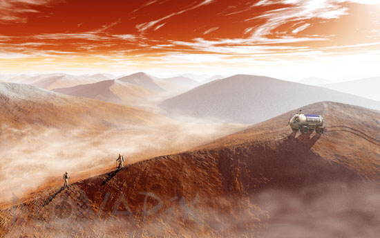 Exploration de Mars-Illustration