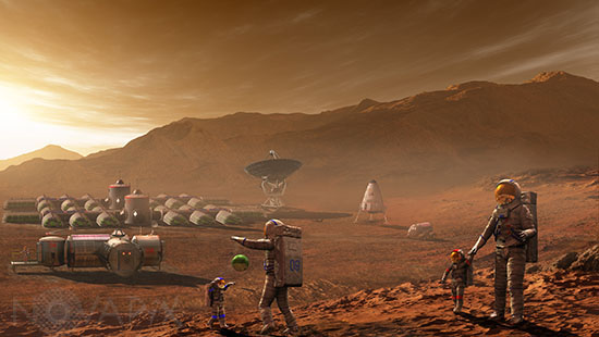 La Colonisation de Mars - Illustration
