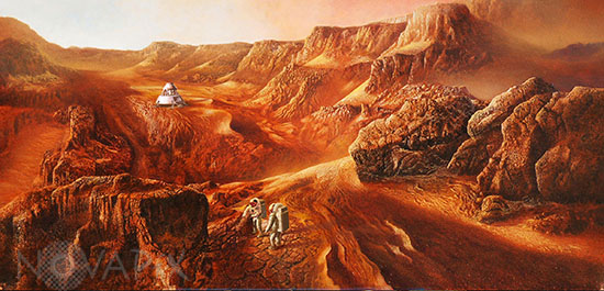 Exploring Mars - Artist view