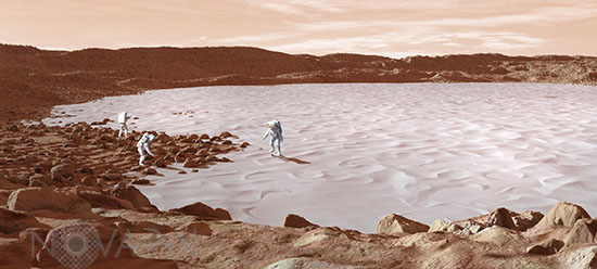 Exploration de Mars - illustration