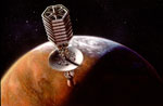 Mission habitée vers Mars - Vue d'artiste