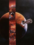 La colonisation de Mars-Vue d'artiste