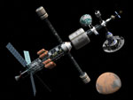 Projet de station permanente entre Mars et la Terre - Vue d'artiste
