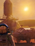 Astronaute sur Mars - Illustration