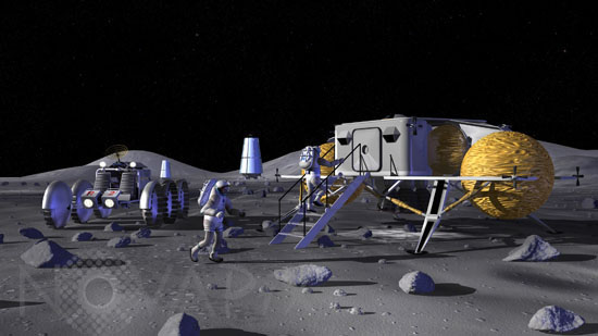 Small lunar base