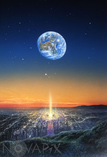 La Lune terraformée - Illustration