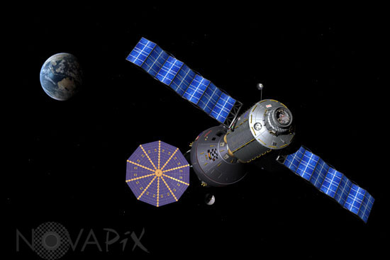 Exploration spatiale: le module MPCV - Vue d'artiste