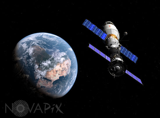 Exploration spatiale: Vaisseau Soyouz - Vue d'artiste