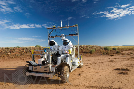 Space suits test