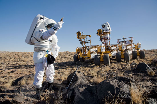 Lunar vehicle test. Constellation program