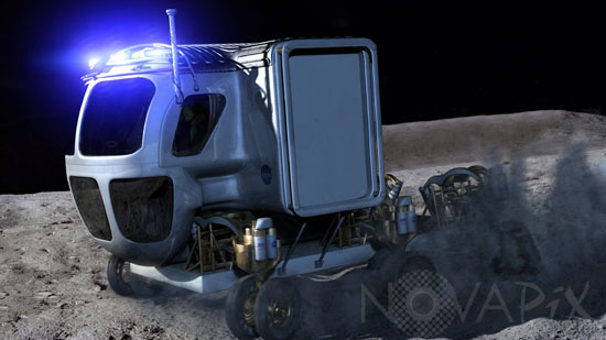 Astronauts in a Lunar vehicle - Constellation program