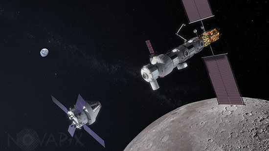 Orion approaching Gateway