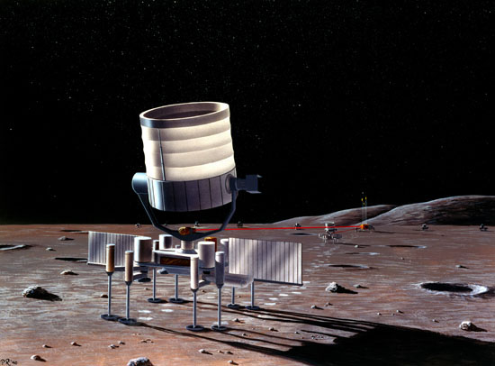 Observatoire lunaire - Illustration