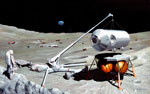 Base lunaire - Illustration