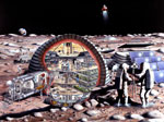 Base lunaire - Illustration