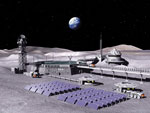Base lunaire - Illustration
