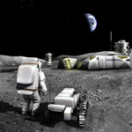 Base lunaire - Illustration