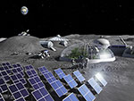 Base lunaire - Illustration