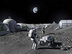 Base lunaire - Illustration