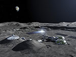 Base lunaire - Illustration