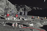 Base lunaire - Illustration