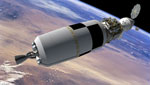 Retour sur la Lune : vue d'artiste du départ vers la Lune