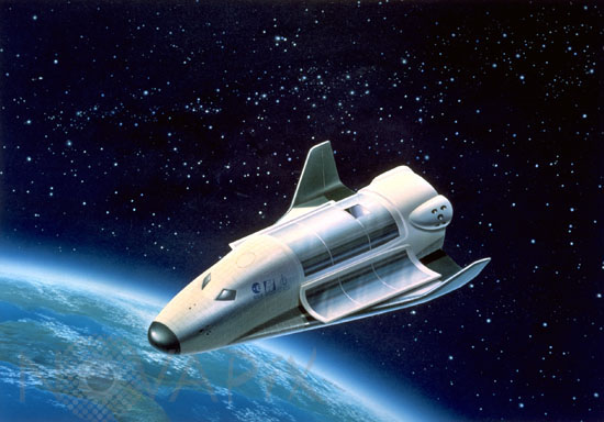 European spaceplane Hermes - Illustration