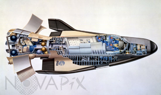 European spaceplane Hermes - Illustration