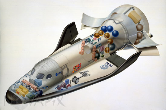 European spaceplane Hermes - Illustration