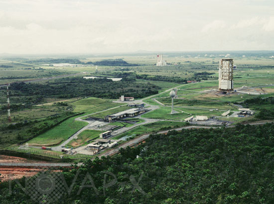 Aerial view of the old Ariane Launch Complex no.1