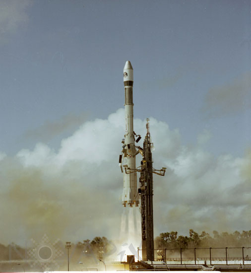 Décollage de la fusée Ariane 1. 06/1983