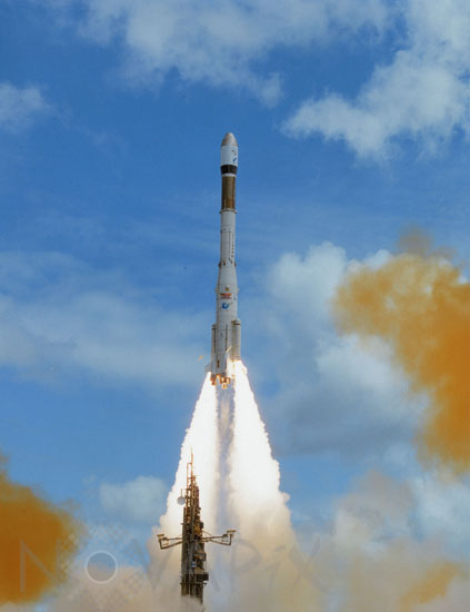 First Ariane 3 launch. 08/1984