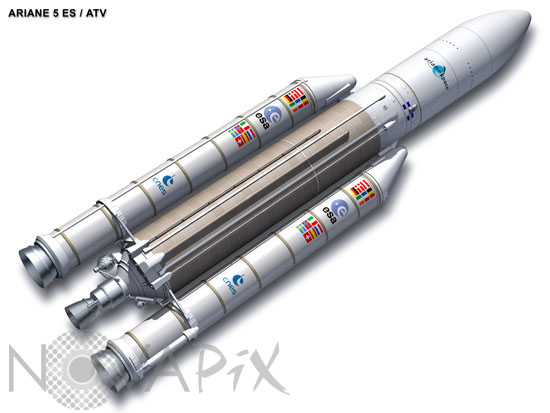 Fusée Ariane V ES ATV - Illustration