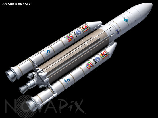Fusée Ariane V ES ATV - Illustration