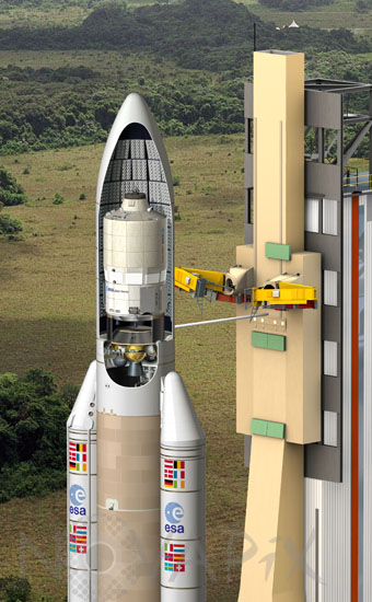 Fusée Ariane V ES ATV - Illustration