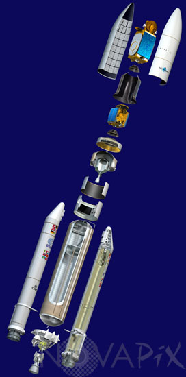 The Ariane 5 ECA rocket - Illustration