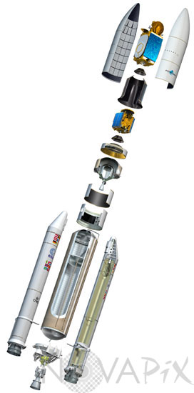 The Ariane 5 ECA rocket - Illustration