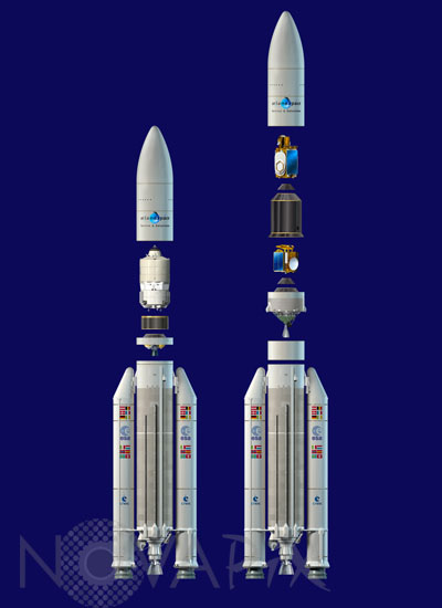 Fusées Ariane V ES ATV et ECA - Illustration