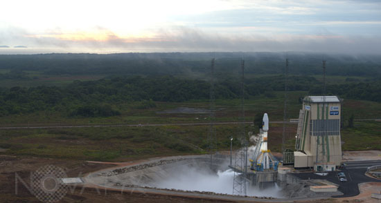 Lancement de la fusée Soyouz à Kourou - 2011