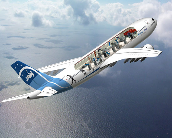 Airbus Zero G - Vue d'artiste