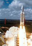 Décollage de la fusée Ariane 5. 12/1999