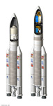 Fusées Ariane V ES ATV et ECA - Illustration