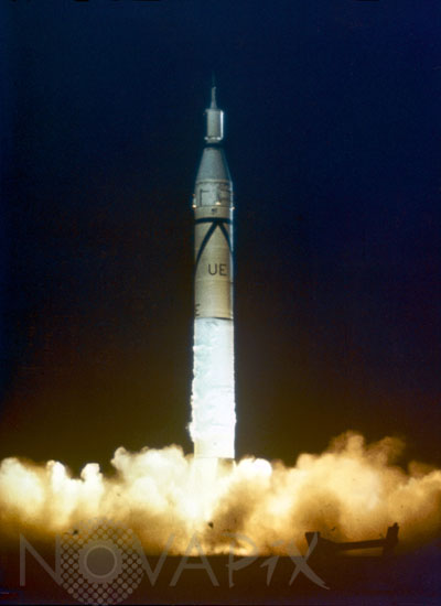 First US satellite Explorer 1 liftoff Jan 31, 1958.