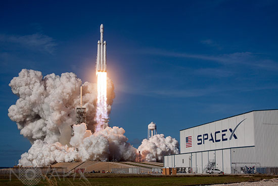 Décollage fusée Falcon Heavy - 02/2018