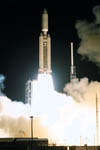 Décollage de la fusée Titan 4B avec la sonde Cassini. 10/1997
