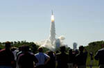 Décollage de la fusée Delta II. 04/2001